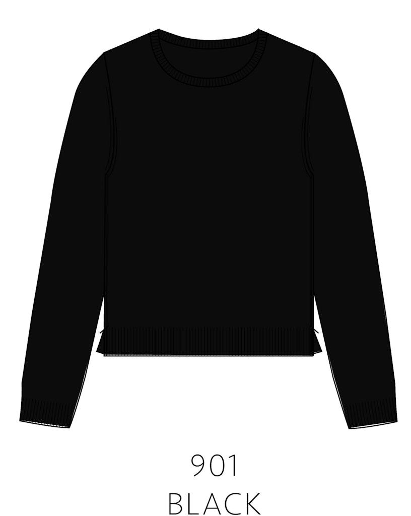 NOS Pullover, Rundhals Schwarz 36