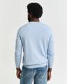 Classic Rundhalspullover aus Baumwolle Blau XXL