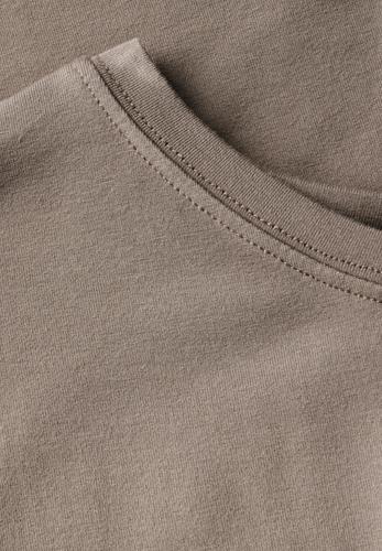 Shirt in Unifarbe Braun 40