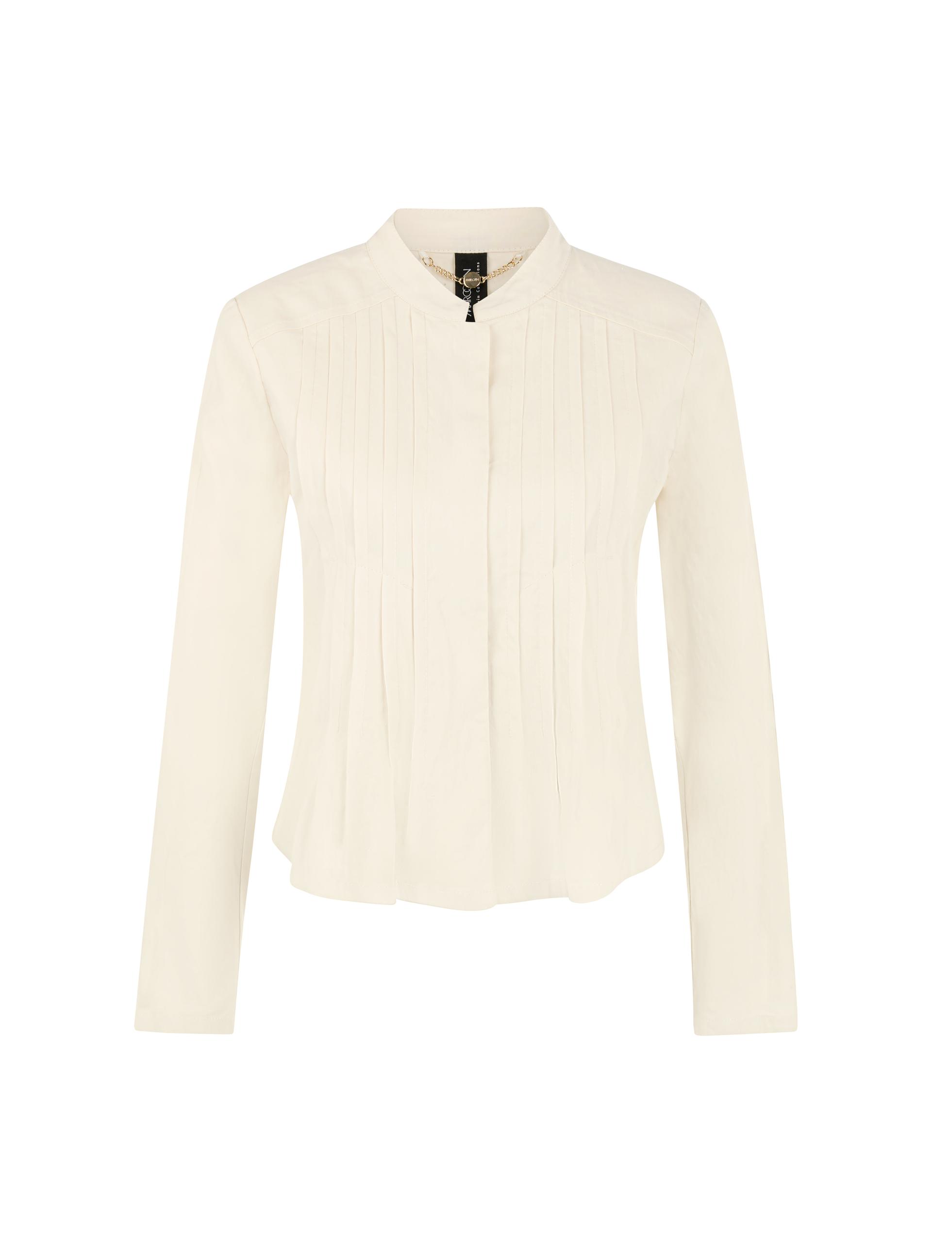Feminine Jacke mit Biesenverzierung 38 - Bright Ecru