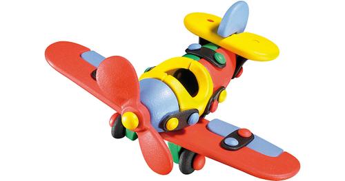 Kleines Flugzeug bunt