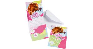 Einladungskarten Charming Horse, 6 Stück inkl. Umschläge