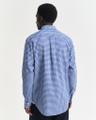 Regular Fit Classic Popeline Hemd mit Vichy-Karo Blau M