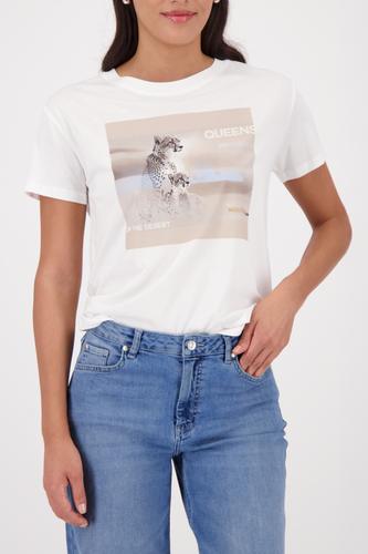 T-Shirt mit Leopardenprint 44 - Off-white