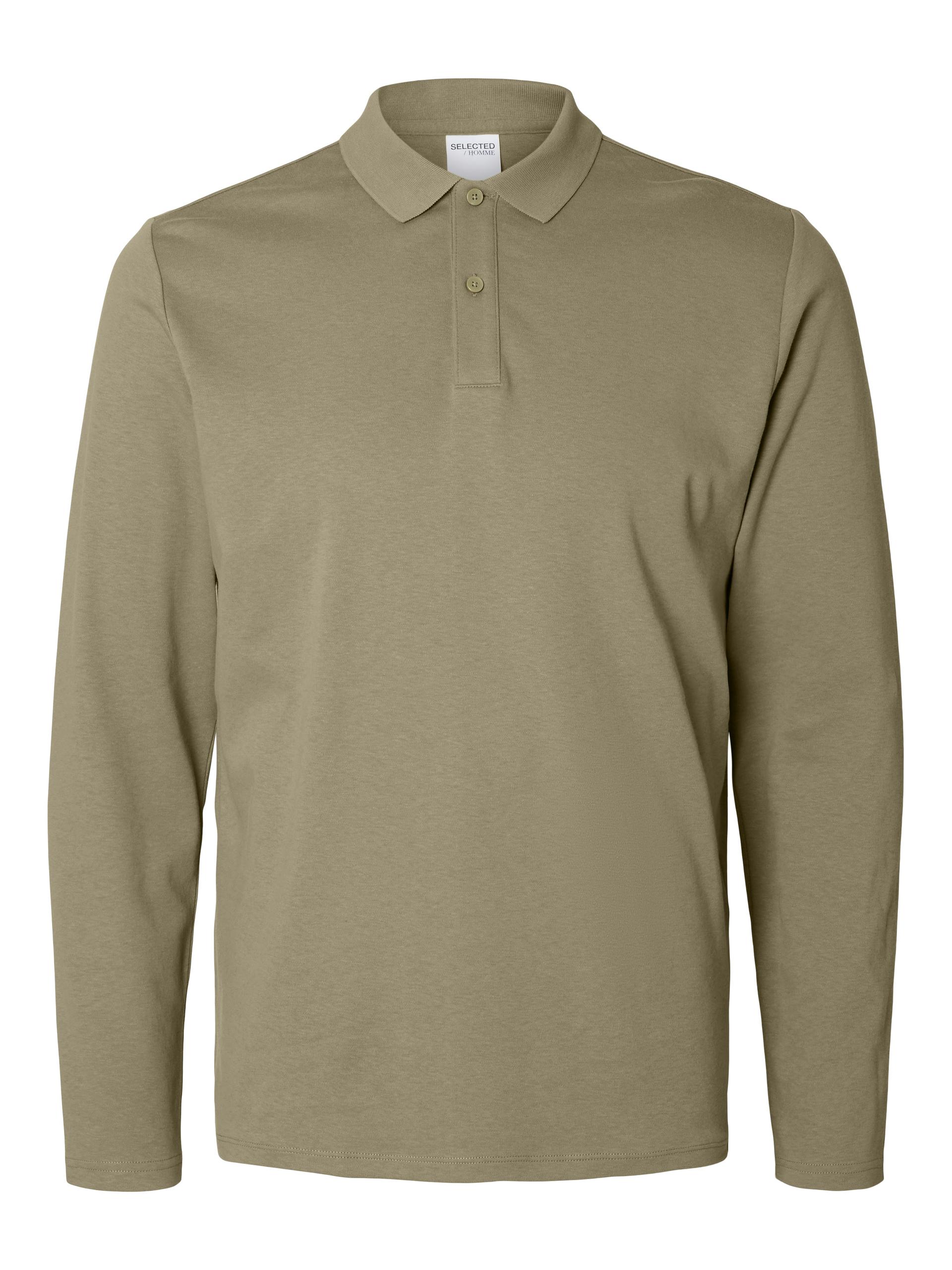 SLHSLIM-TOULOUSE LS POLO NOOS S Slim Fit - Vetiver