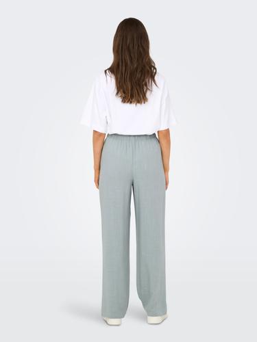 ONLSIESTA MW PULL-UP LINEN BL PNT NOOS M/32 Gerade geschnitten - Abyss