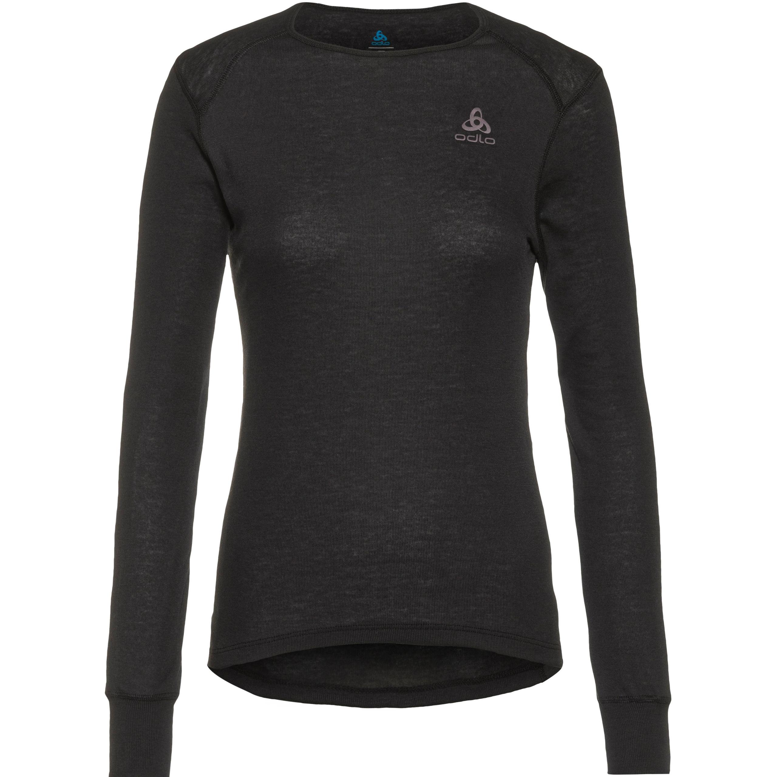 ODLO Damen Langarm Shirt BL TOP crew neck l/s ACTIVE WARM ECO L in Schwarz