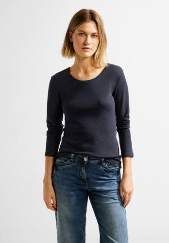 Basic Langarmshirt M - Night Sky Blue