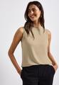 Top mit Chiffondetails 36 - Coastal Beige