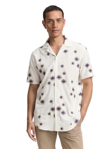 Regular Fit Kurzarmhemd im Hawaii-Look XL Regular Fit - Embroidered Desert Design
