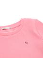 Ripp T-Shirt mit Print 92/98 Regular Fit - Sunrise Pink