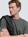 T-Shirt Crewneck Slub Grün XXXL
