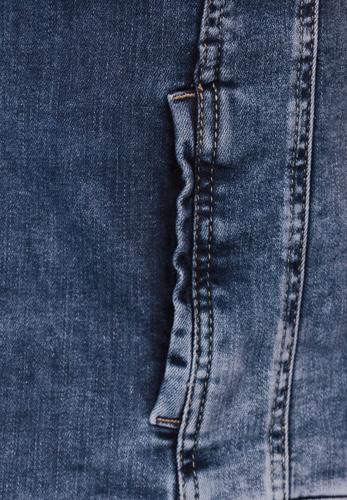 Blaue Jeansjacke S - Mid Blue Used Wash