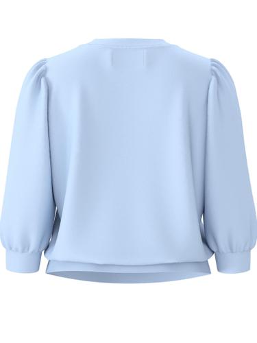 SLFTENNY 3/4 SWEAT TOP NOOS L Locker geschnitten - Cashmere Blue