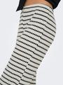 ONLEVA STRIPE WIDE LEG PANT JRS S Normal geschnitten - Cloud Dancer