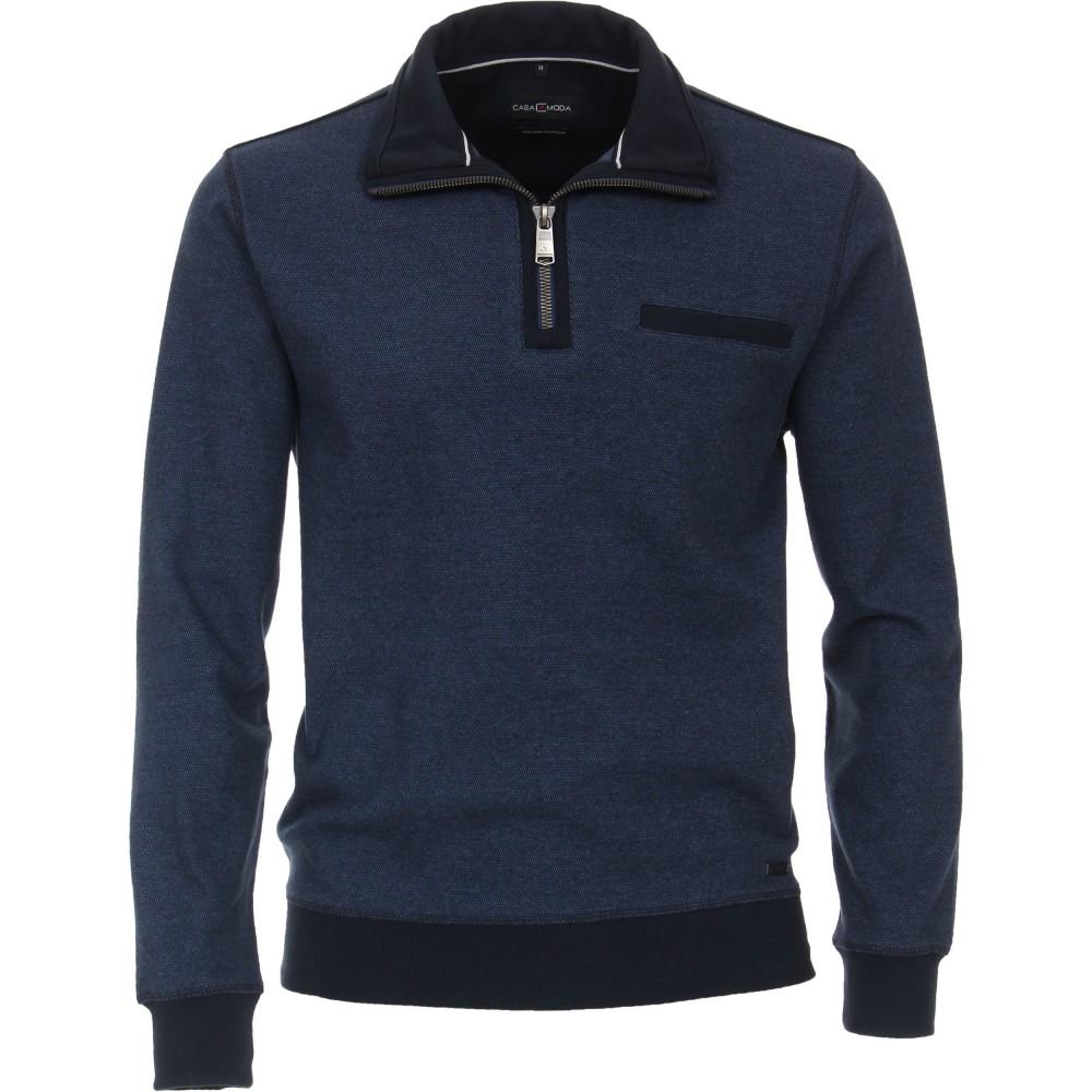 Sweat-Troyer gemustert XXL - Blau