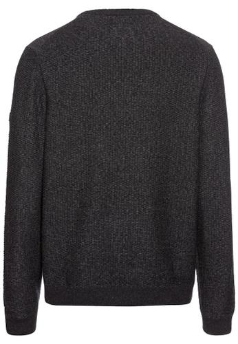 Strickpullover aus einem Baumwollmix Grau XXL