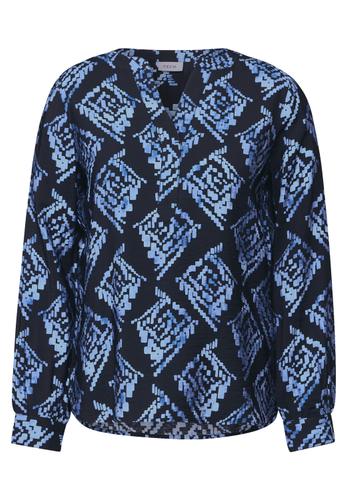 Bedruckte Bluse L - Universal Blue