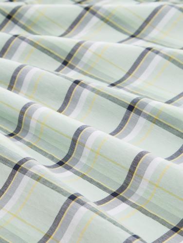 Kurzarmhemd mit Karomuster XL Regular Fit - Light Green Multicolor Check