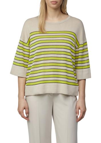 Strickpullover XS - Olive|beige