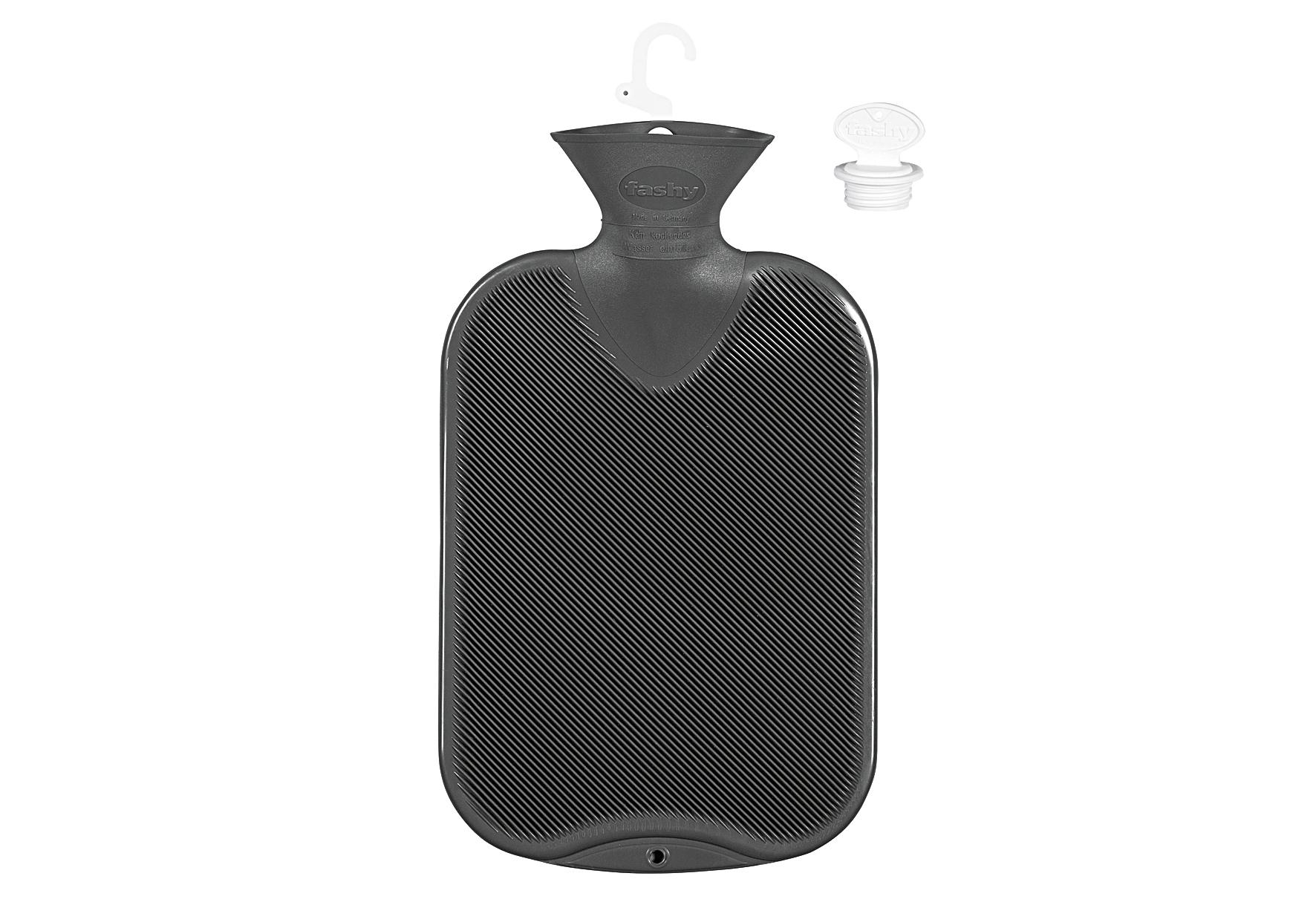 Wärmflasche Halblamelle 2 l anthrazit