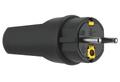 SchuKo-Stecker Vollgummi SK schwarz