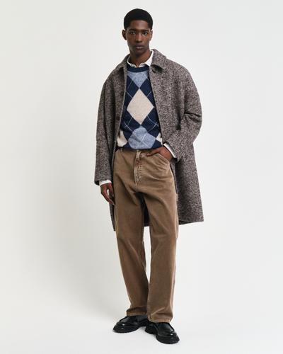Argyle Rundhalspullover XL - Evening Blue