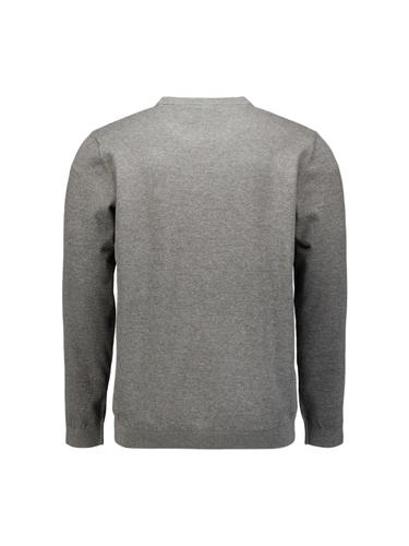Pullover Crewneck 2 Coloured Melange XXL Regular Fit - Grey Melange