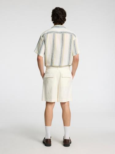 SLHLOOSE-ATLAS SHORTS S Locker geschnitten - Egret