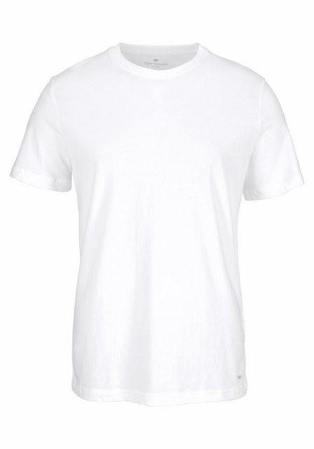 TOM TAILOR T-Shirt (Packung, 2er-Pack) perfektes Basic
