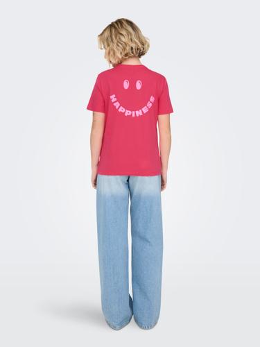 ONLJILL LIFE S/S REG TEE CS JRS S Normal geschnitten - Raspberry