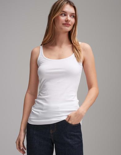 OPUS Tanktop »Ina« mit schmalen Trägern - Weiß / 40