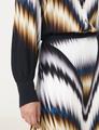 Midirock mit Print 36 Gerade geschnitten - Offwhite Gemustert
