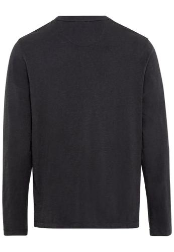 Henleyshirt aus nachhaltigem Organic Cotton Grau M