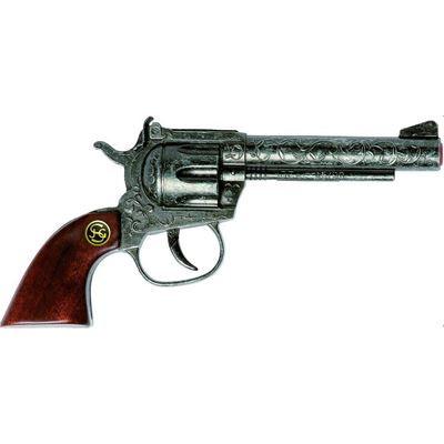 J.G. Schrödel - Sheriff antik mit Holzgriff, 100-Schuss Pistole