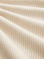 Troyer Strickpullover mit recyceltem Polyester XL Regular Fit - Vintage Beige