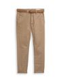 Slim Fit Chino Hose mit Gürtel 34/34 Slim Fit - Honey Camel Beige