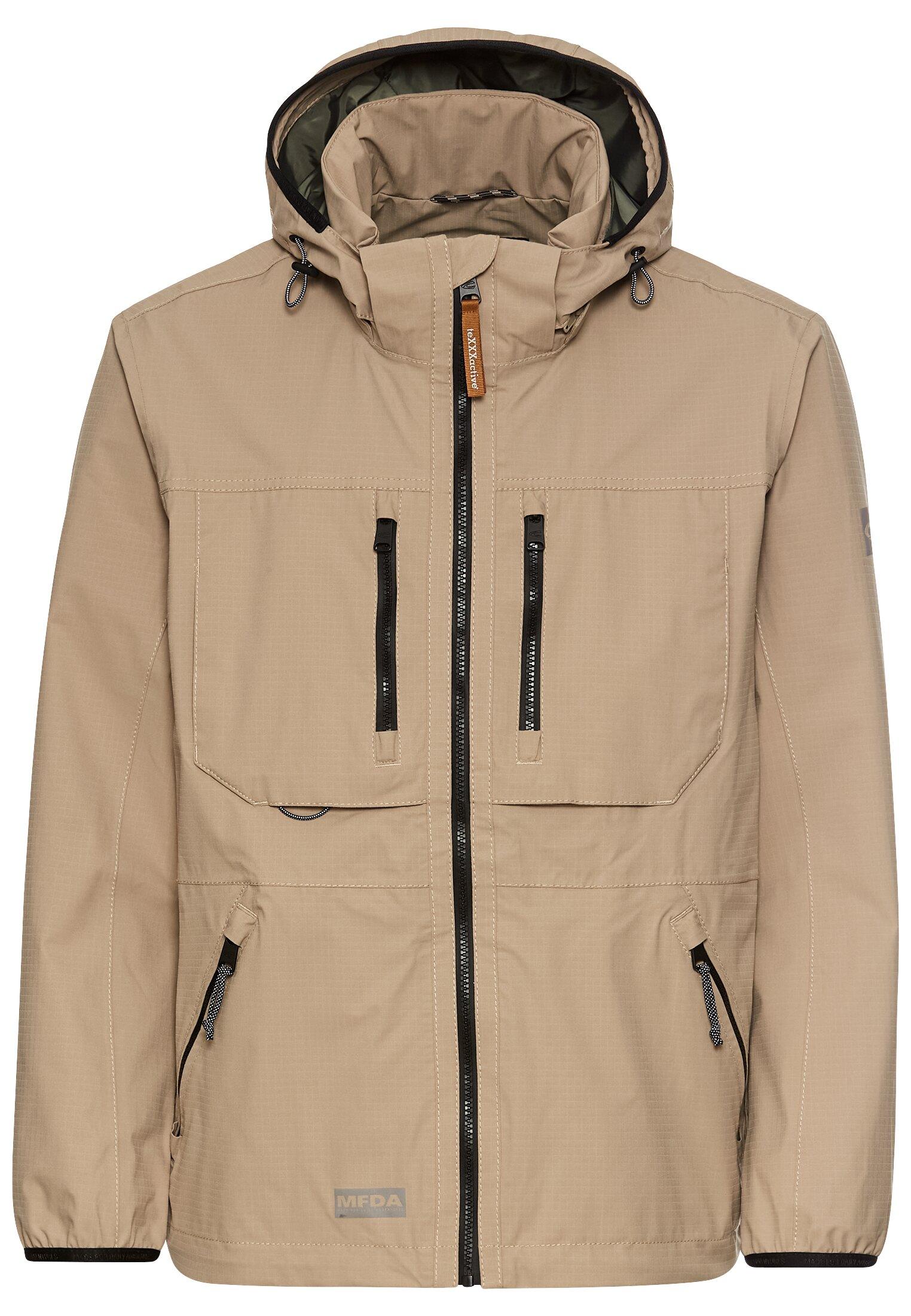teXXXactive® Windbreaker mit abnehmbarer Kapuze 48 Regular Fit - Beige