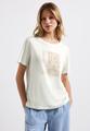 T-Shirt mit Frontprint Weiß 42