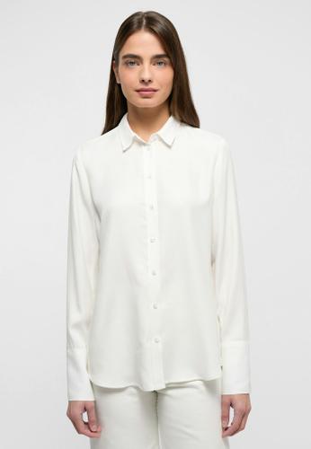 Viscose Shirt Bluse Viskose Langarm Weiß 46/Langarm