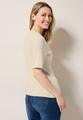 Basic Rippstruktur T-Shirt L - Light Beige