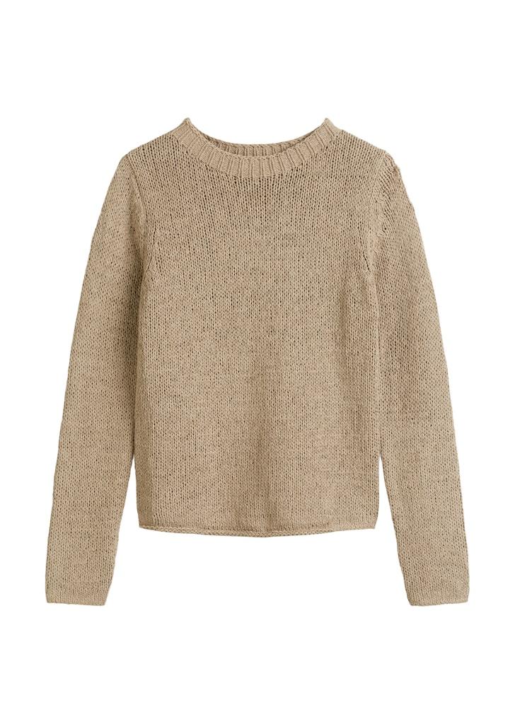 Strickpullover slim Beige XS