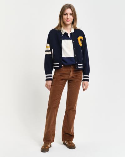 Cordjeans mit ausgestelltem Bein 31 - Cocao Brown
