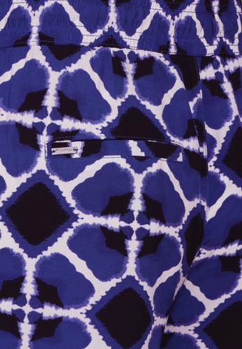 Viskose Hose mit Print 34/30 - Violet Blue