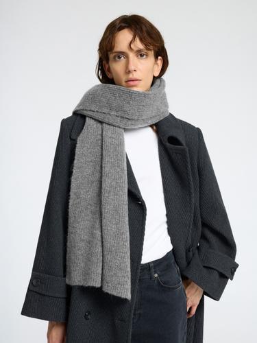 SLFMALINE LANO KNIT SCARF NOOS ONE SIZE - Medium Grey Melange