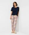 Style Mel S 38 Flatfronthose, Damenhose, Reißverschluss, Mit Bindegürtel, Konischer Beinverlauf, Normale Leibhöhe, Relaxed Fit, Schmale Fußweite - Sea Shell