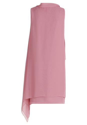 Cocktailkleid 36 Asymmetrisch - Desert Rose