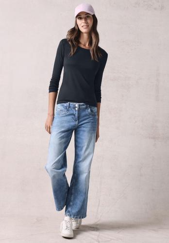 Shirt mit Rundhals M - Universal Blue