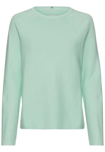 Strickpullover aus reiner Baumwolle S Regular Fit - Light Peppermint