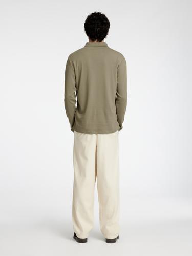 SLHSLIM-TOULOUSE LS POLO NOOS S Slim Fit - Vetiver